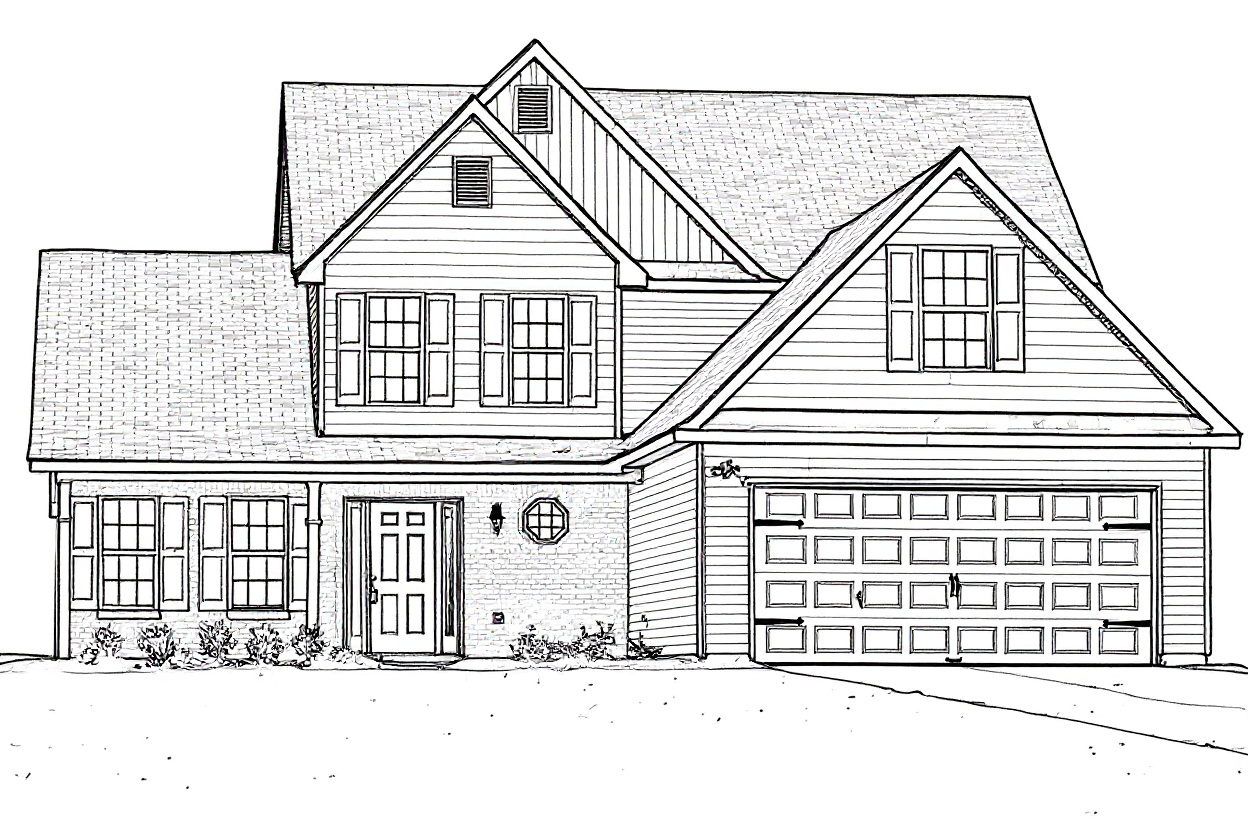 House coloring page